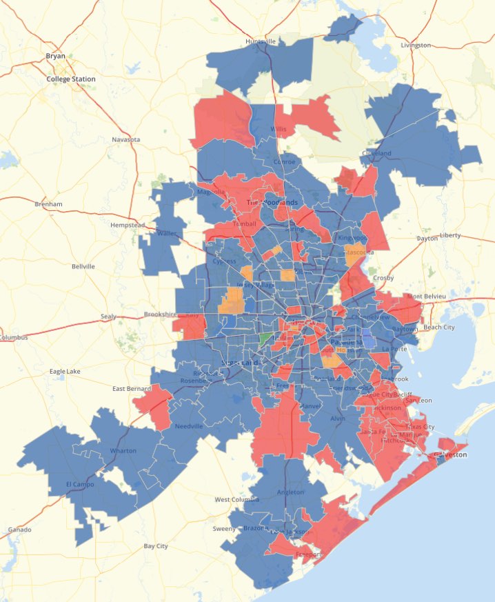Houston Results Map